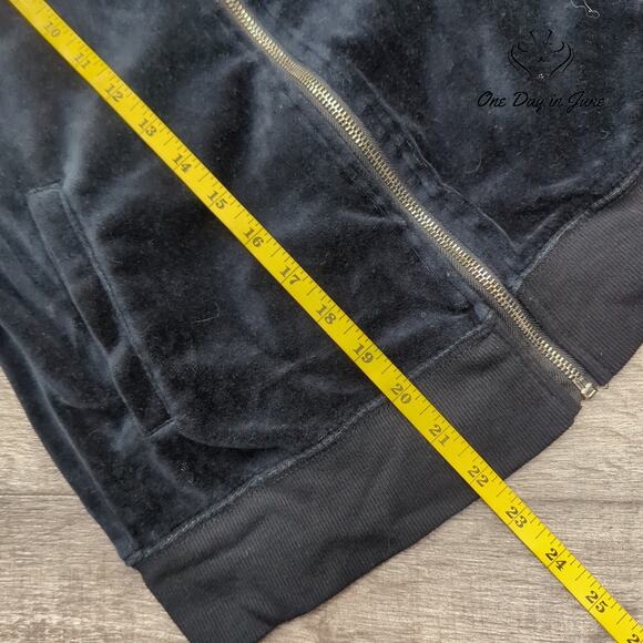 bebe Full Zip Velour Sweatshirt Size XS - Picture 4 of 5